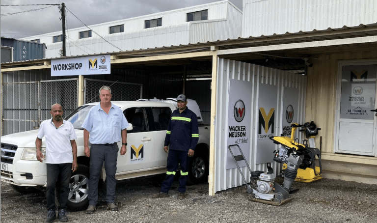MD, Dave Alcock with Yellow Metal Machine Rental