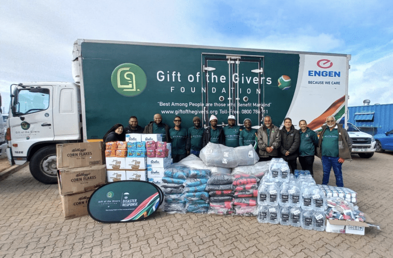 Engen partnered with Gift of the Givers