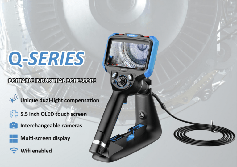 Portable industrial borescope