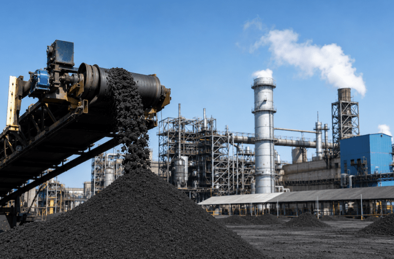 Coal discard stockpile